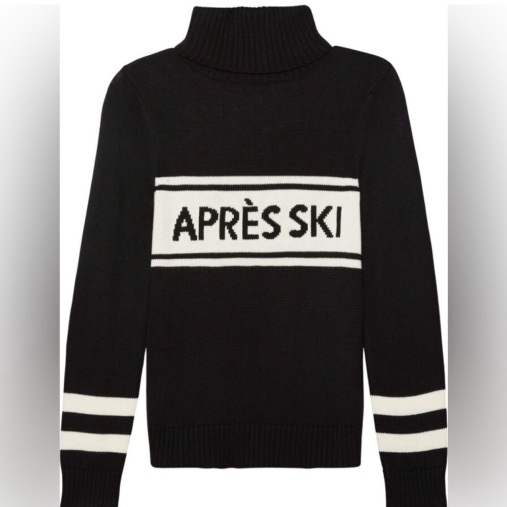 Après Ski Classic Black Turtleneck Sweater